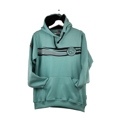 SUDADERA  UNISEX VERDE CON...